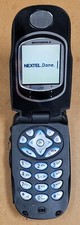 Motorola i710 - Black and Silver  Nextel  Rare iDEN Flip Phone - Great Shape