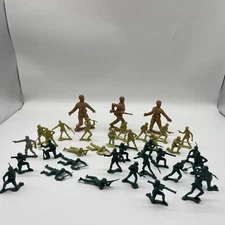 3 Greenbrier International China 33 Tim-Mee Plastic Army Men Lot Of 36 Total