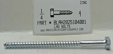 1/4x4 HEX HEAD LAG BOLTS STEEL ZINC PLATED 200 