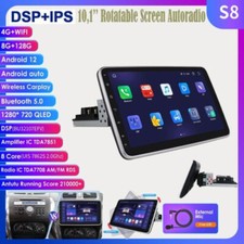 10.1 pollici Apple Carplay 8+128G Android 12 autoradio navigatore GPS 1DIN DSP WiFi 4G AI
