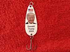 2024 Donald Trump Aluminum Flat Spoon Fishing Lure with Case