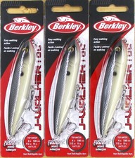 (3) Berkley 4 J-Walker 100 Topwater 1/2 Oz Ra...