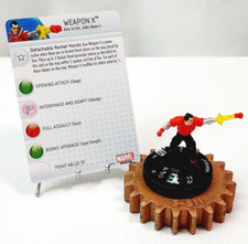 HEROCLIX Deadpool Set Common 012 Weapon X w/Card