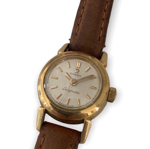 Vintage Omega 18K GOLD Ladymatic Watch 