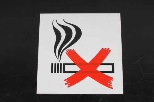 Signalisation Panneau non Fumeur Signe D'Interdiction 15cm x 15cm - Photo 1/4