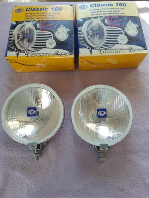 Hella 160 chrom Fernscheinwerfer vw mercedes NEU