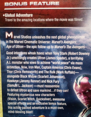 (1-564) "MARVEL AVENGERS: AGE OF ULTRON" DVD / PRE-WATCHED / WAVY-GRAVY / WS - Picture 7 of 12