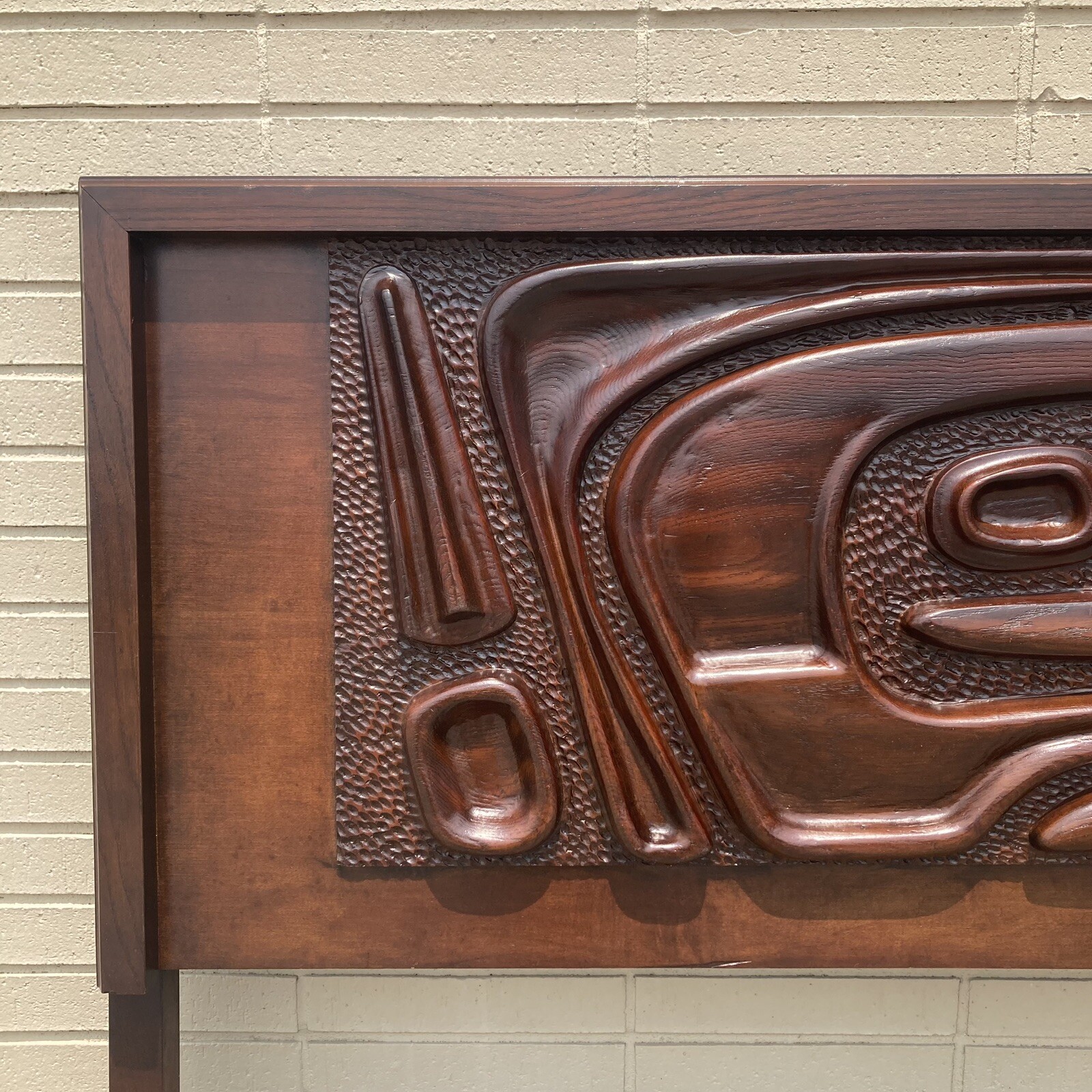 Witco Pulaski Oceanic Mid Century king Headboard eBay