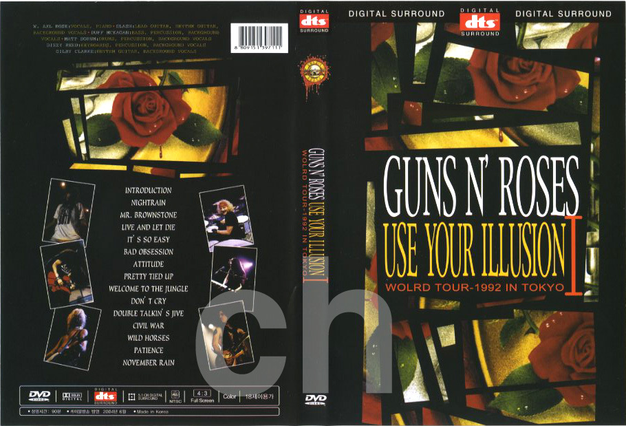 GUNS N' ROSES: World Tour Live - Use Your Illusion 1 (1992) DVD