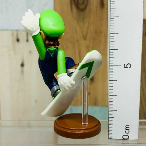 Nintendo 2016 Super Mario Sports Chocolate Egg Figure 05.Luigi Snowboard - Picture 5 of 7