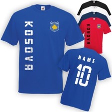 Kosovo Kosova T-Shirt Wunsch Name Nummer WM 2022 N Trikot Fanshirt Geschenk