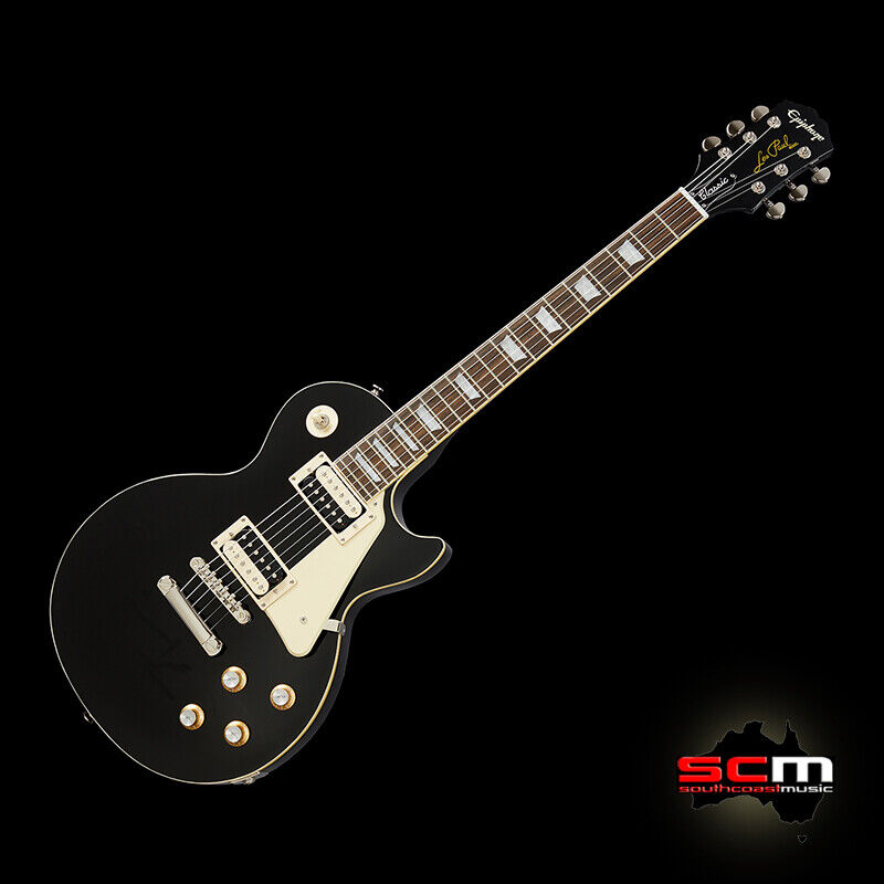 Epiphone Les Paul Classic Electric Guitar Ebony Gloss finish Epiphone Les Paul Classic Electric Guitar Ebony Gloss finish