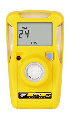 BW Technologies BWC2-H510 BW Clip Single Gas H2S Monitor, 5/10