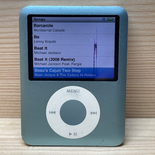 1002 Songs Apple iPod Nano 3rd Generation Model A1236 8GB Light Blue - Picture 12 of 19