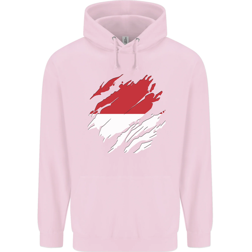 Torn Indonesia Flag Indonesian Day Football Childrens Kids Hoodie - Picture 58 of 76
