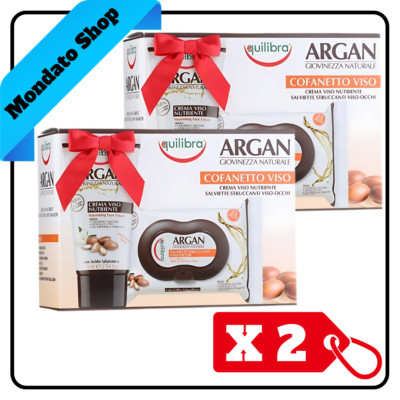 EQUILIBRA ARGAN GESICHTSCREME 75ml + ENTFERNUNGSTÜCHER 25 STÜCK