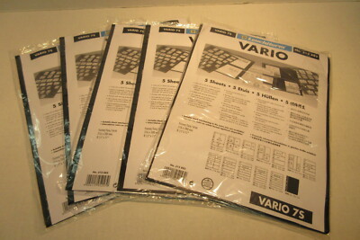 5 Packs of 5 Vario Stamp Stock Pages #7S Leuchtturm No. 312 882 Lighthouse