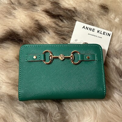 NWT Anne Klein Wallet - Gorgeous Fern Green | eBay