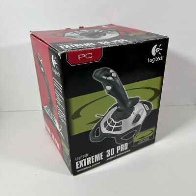 Logitech Extreme 3D Pro Joystick for Windows PC Black/Silver Open Box - EXC COND