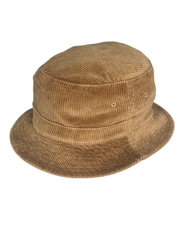 Polo Ralph Lauren Loft Bucket Hat Corduroy Golden Brown Natural Pony Cord L/XL - Picture 7 of 19