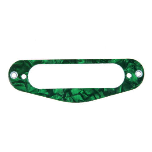 Electric Guitar Single Coil Pickup Mounting Ring 3 Ply Green Pearl Celluloid - Picture 1 of 6