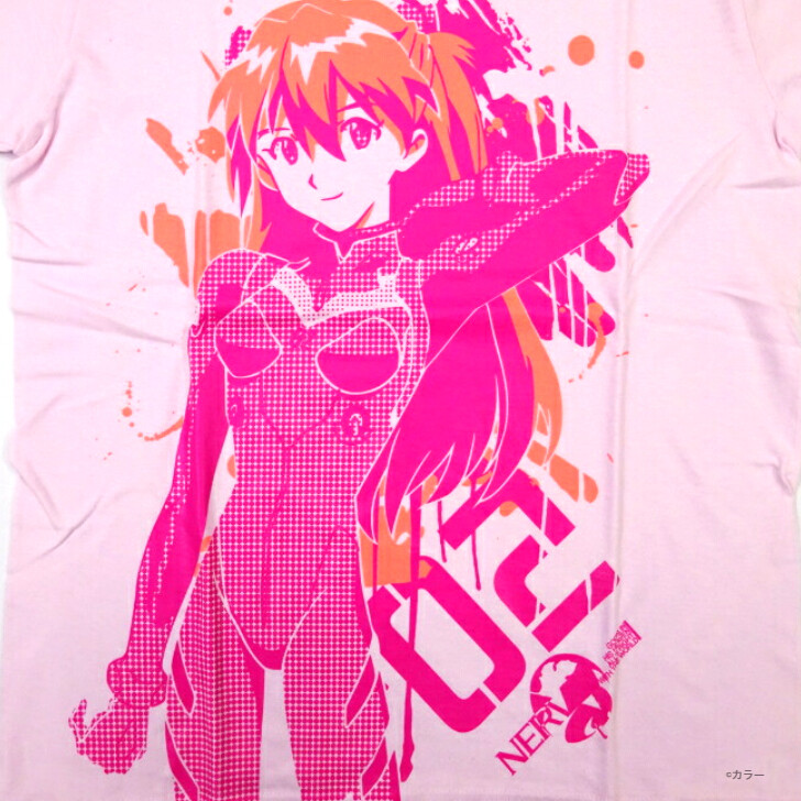 Evangelion COSPA T-shirt Asuka Langley Graphic Light Pink