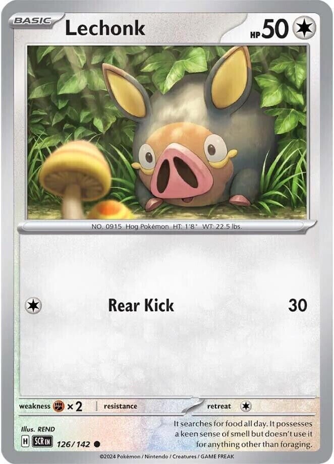 Pokemon - Lechonk 126/142 - Stellar Crown  - NM/M