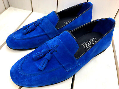 Giorgio Gabani Slipper Royal Blau Mokassin Mokassins Wildleder