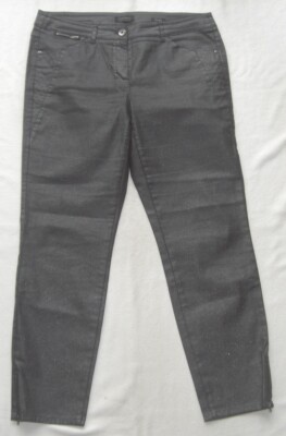 Gerry Weber 7/8 Ladies Glitter Trousers Model Roxane Size 42 Condition (Like) New