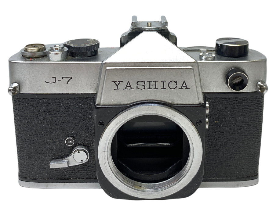 Yashica J7 SLR Camera Body Only 35 mm Silver Japan Vintage
