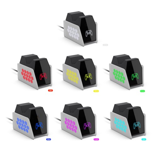 Pour Manette PS5 Chargeur Dock avec Lumière USB Chargeur Support Station Dock - Photo 7/7