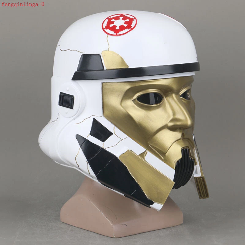 Star Wars Night Trooper Helmet Hallowmas Cosplay PVC Movie Props Full Face Mask - Image 4 of 4