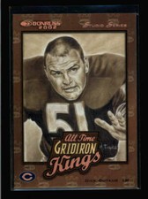DICK BUTKUS 2002 DONRUSS #AT5 ALL TIME GRIDIRON KINGS STUDIO SERIES #/250 BA3207