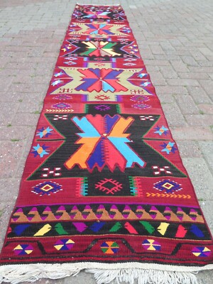 Runner Rug Stairs Rug Hallway Rug Turkish Kilim Runner Corridor LongRug 23''x128''