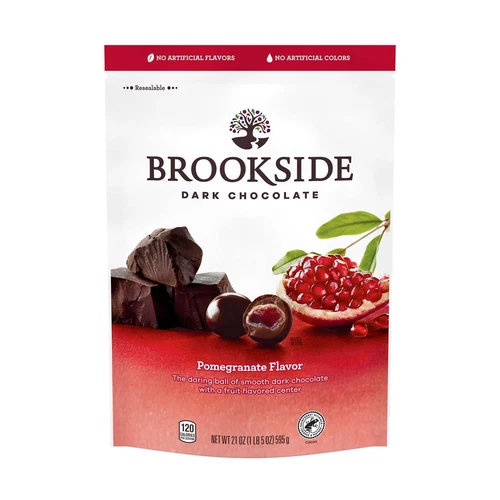Brookside Dark Chocolate and Pomegranate Flavored Snacking Chocolate, Bag 21 oz