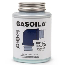 Gasoila SS08 Soft-Set Pipe Thread Sealant w/ PTFE Paste - 237ml (1/2 Pint)