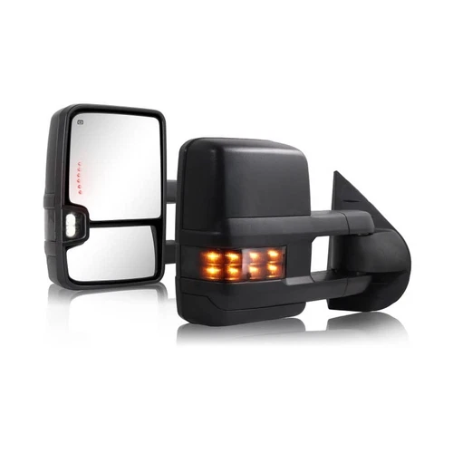 Towing Mirror Compatible with 2007-2013 Chevy Silverado 1500, GMC Sierra 2014...