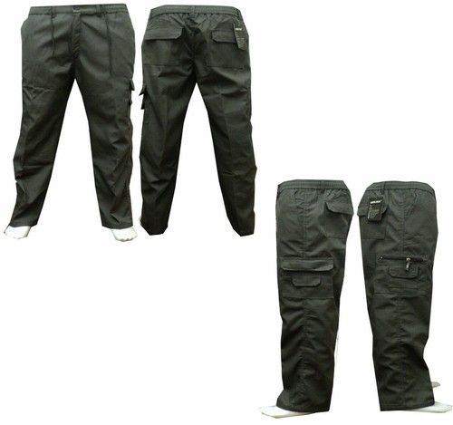 Nuevos pantalones elásticos de carga combate trabajo algodón ligeros parte inferior - Imagen 6 de 6