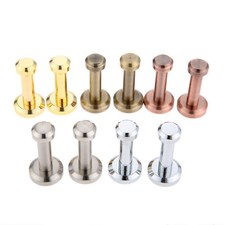 2pcs Brass Towel Robe Coat Hanger Hooks Cabinet Door Hooks Hardware Single Hole