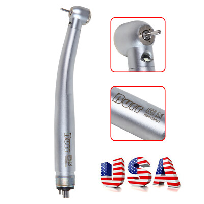 Dental E-generator LED Fiber Optic Handpiece 4 Hole Triple spray Push Button UDM