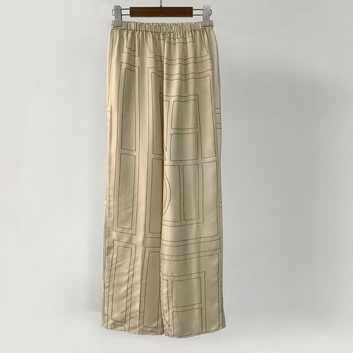 Mujer Toteme Clásico Seda Bordado 19mm Camisa Pantalones Traje - Imagen 29 de 33