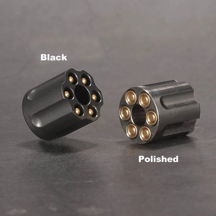 Titanium Revolver Magazine Shaped Lanyard Knife Bead Paracord Pendant Detachable - Image 4 of 4