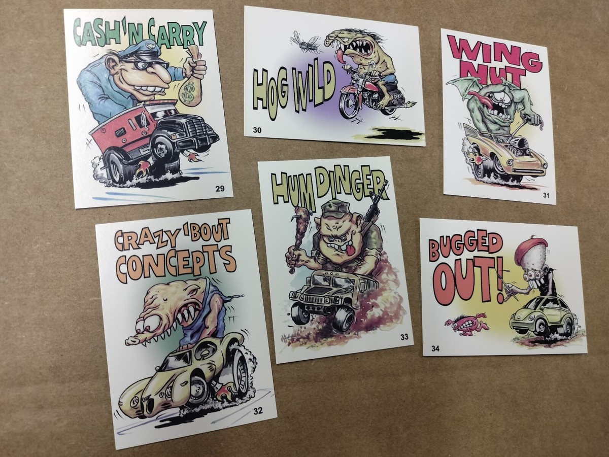 Hot Rod Super Freaks 1999 rare full Card Set Odd Rods Rat Fink