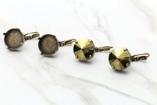 14mm Round  Classic Drop DIY Earring Bases  EE 17 