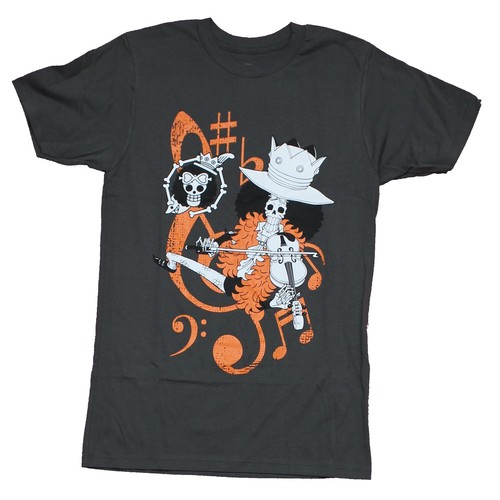 One Piece Adult New T-Shirt - SK Brook Playing Over Note