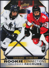 SARAH NURSE & VICTORIA BACH PWHL 2023-24 UD Tim Hortons Duos Rookie Connections