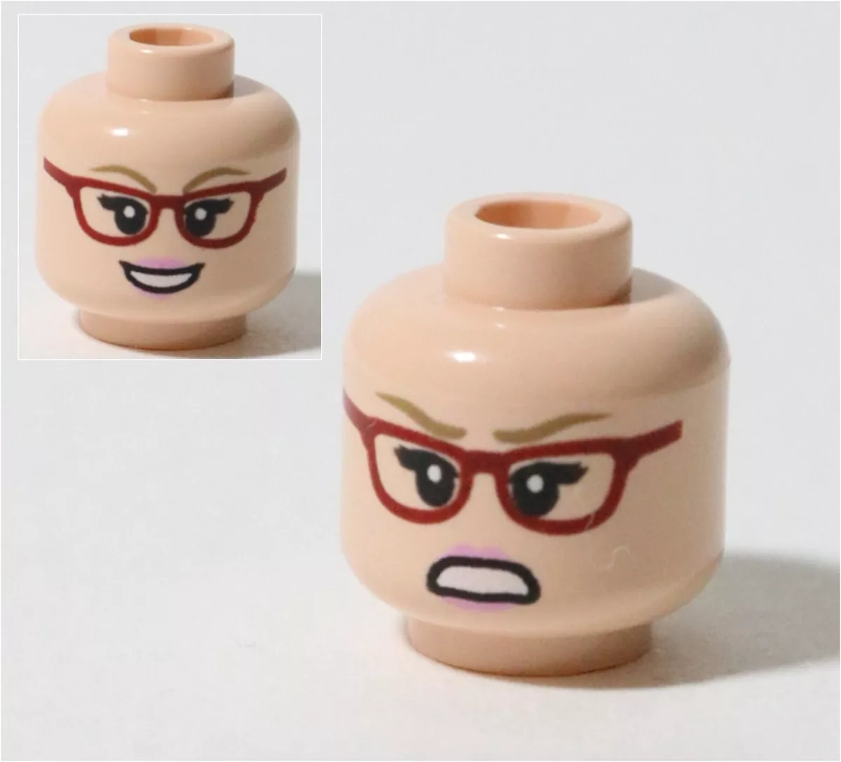 LEGO 21302 Bernadette Minifigure Glasses Head Part X1 Big Bang Theory