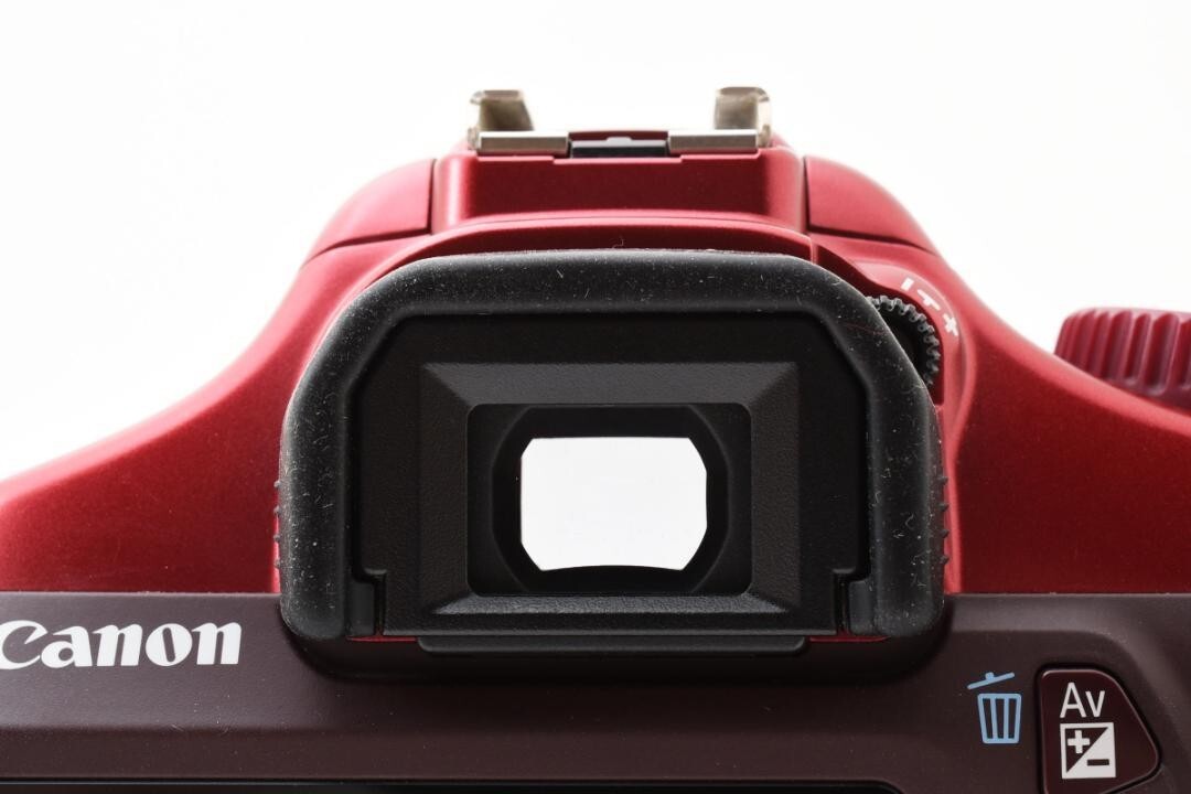 Canon EOS Kiss X50 Digital Camera Red EF 35-80mm/EF 80-200mm