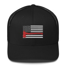 Gorra Red Line Ax/Hatchet bandera americana bombero camionero