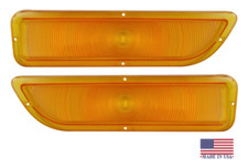 Trim Parts Amber Parking Light Lens Set For 1962-1966 GMC Pickup Trucks USA Made
